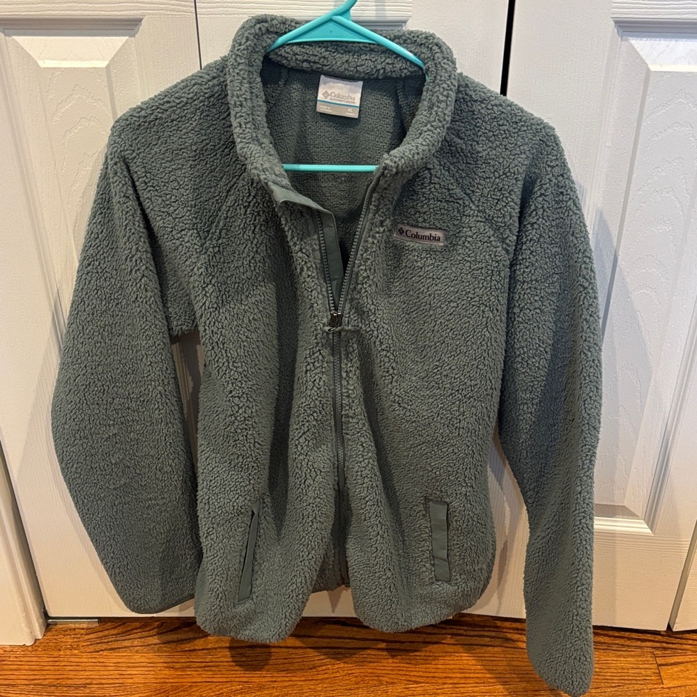 Columbia Charcoal/Dark Green Fleece Jacket